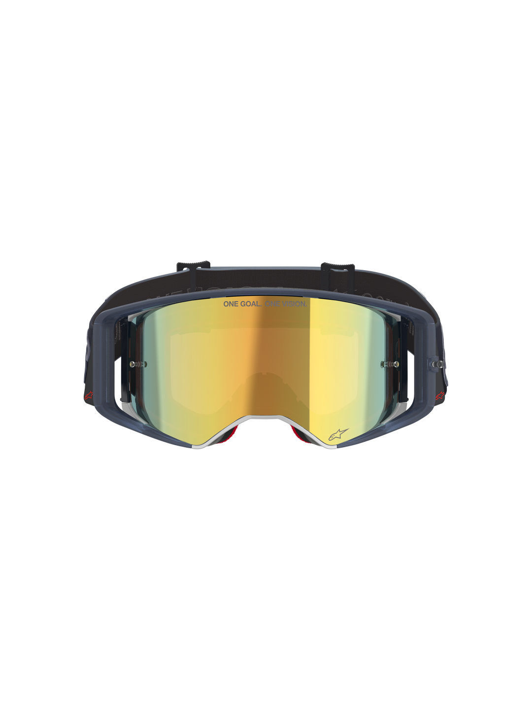 Maschera Alpinestars Supertech Vision Vista - Black Mirror Gold