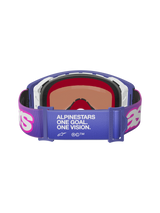 Maschera Alpinestars Supertech Vision Vista - Purple Fluo Pink Mirror Blue