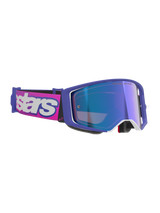 Maschera Alpinestars Supertech Vision Vista - Purple Fluo Pink Mirror Blue