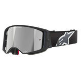 Maschera Alpinestars Supertech Corp - Nero Grigio Argento specchio