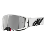 Maschera Alpinestars Supertech Corp - Bianco Argento specchio