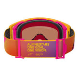 Maschera Alpinestars Supertech Corp - Giallo Rosso specchio