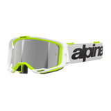 Alpinestars Vision 8 Wordmark Goggles - White Yellow 