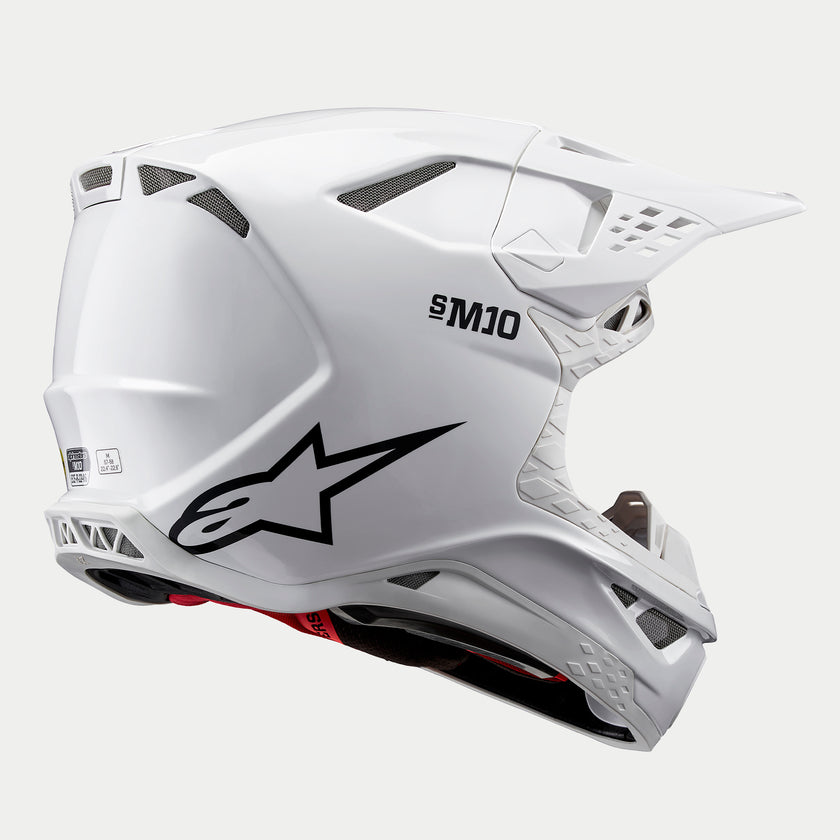 Alpinestars Supertech M10 Solid Helmet - Gloss White