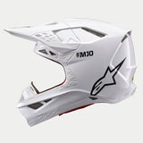Alpinestars Supertech M10 Solid Helmet - Gloss White