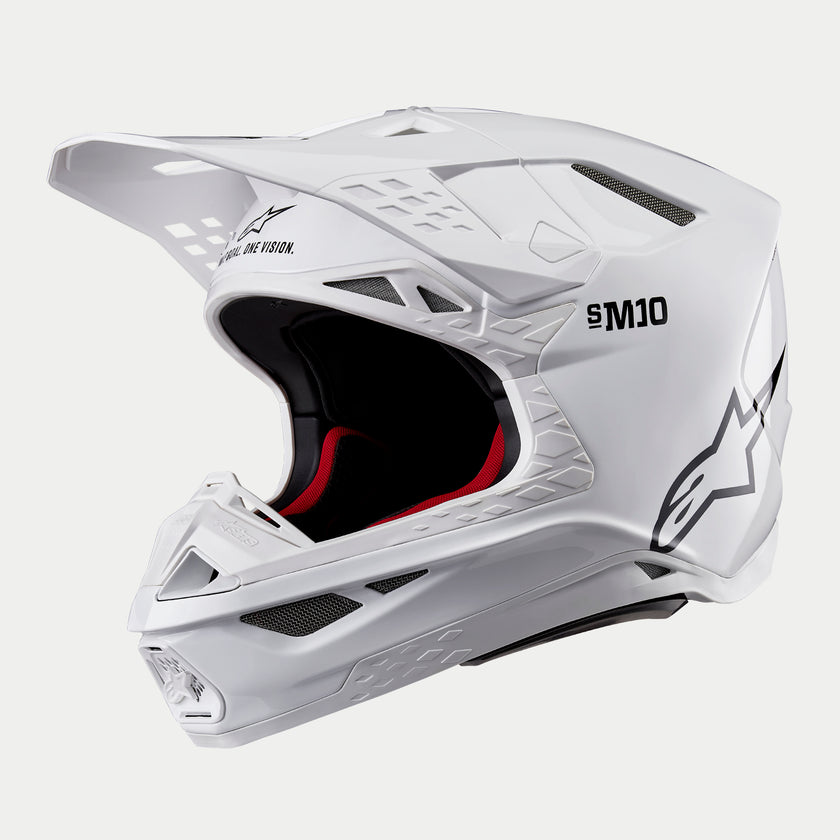 Alpinestars Supertech M10 Solid Helmet - Gloss White