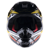 Alpinestars S-M10 Carbon Meta2 Helmet - Black Yellow Orange