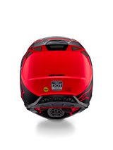 Alpinestars S-M10 Flood Helmet - Silver Orange Fluo