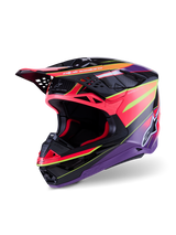 Alpinestars S-M10 ERA Helmet - Pink Purple Fluorescent Yellow