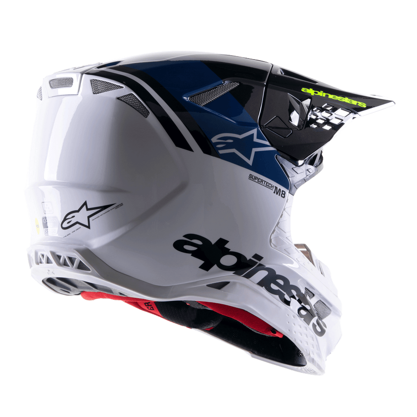 Casco Alpinestars S-M8 Radium 2 - Blu Bianco