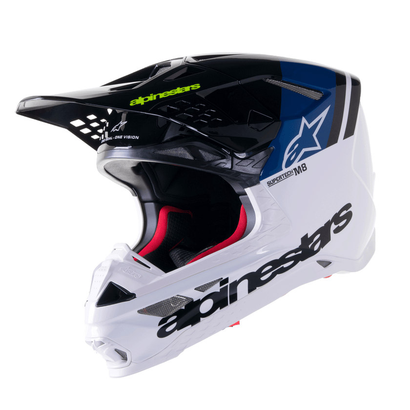 Casco Alpinestars S-M8 Radium 2 - Blu Bianco