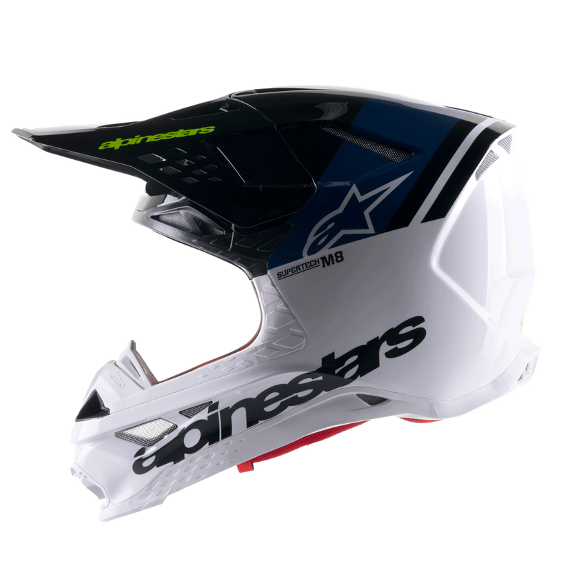 Casco Alpinestars S-M8 Radium 2 - Blu Bianco