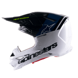 Casco Alpinestars S-M8 Radium 2 - Blu Bianco