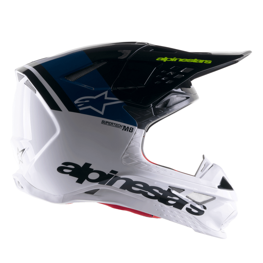 Casco Alpinestars S-M8 Radium 2 - Blu Bianco