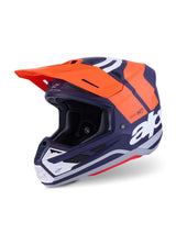 Casco Alpinestars S-M7 CORE - Arancione Blu