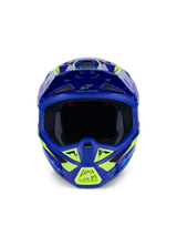 Casco Alpinestars S-M7 DEED - Blu Giallo Fluo