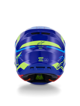 Casco Alpinestars S-M7 DEED - Blu Giallo Fluo