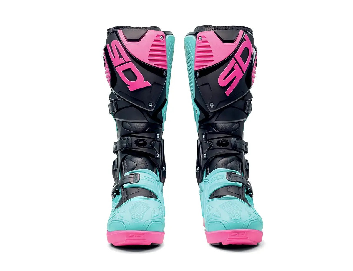 Sidi Crossfire 3 SRS Boots - Black Mint Pink