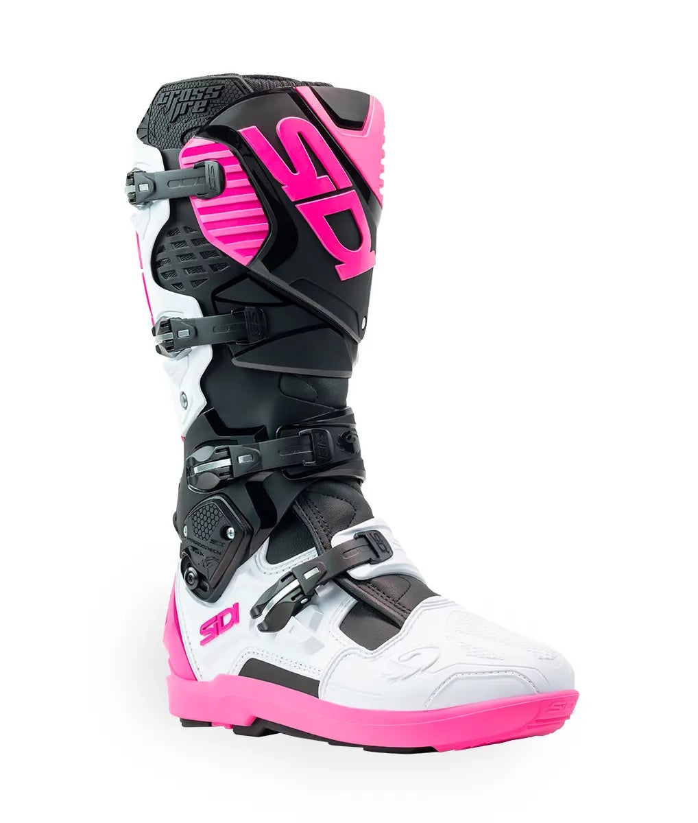 Sidi Crossfire 3 SRS Boots - White Black Pink