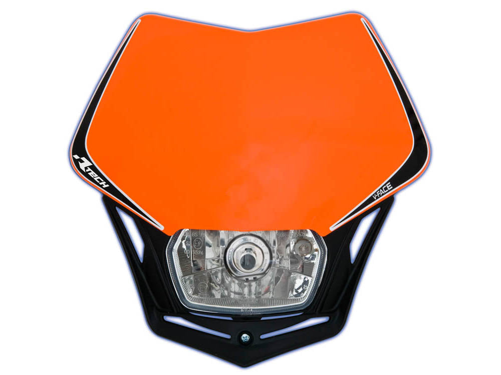 Racetech V-Face Mask - Orange