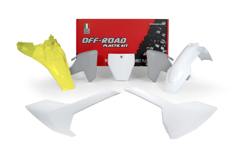 Kit plastiche Husqvarna TC 85 2018-2024 - Bianco Grigio Giallo