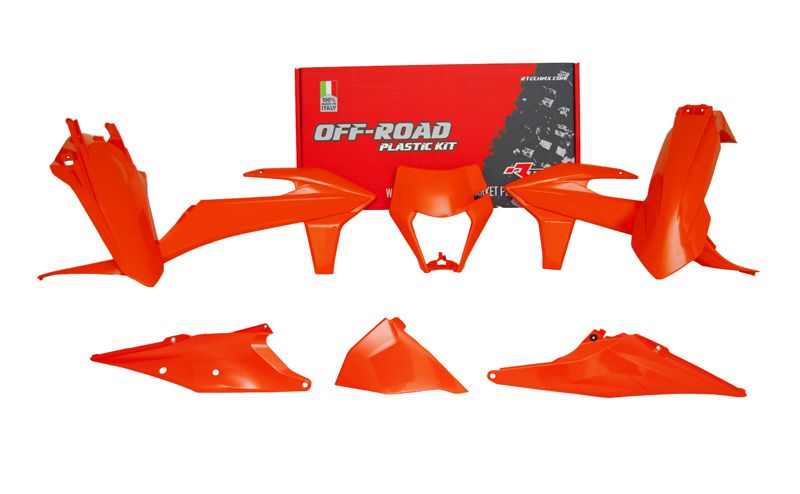 KTM EXC EXCF XC-W 2020-2023 plastic kit - Fluo Orange