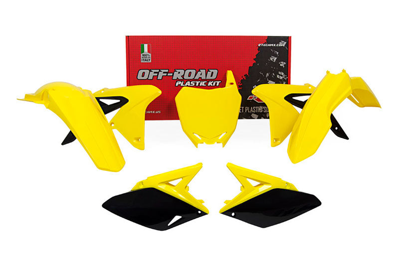 Plastic kit Suzuki RMZ 250 2010-2018 - Yellow Black OEM '17