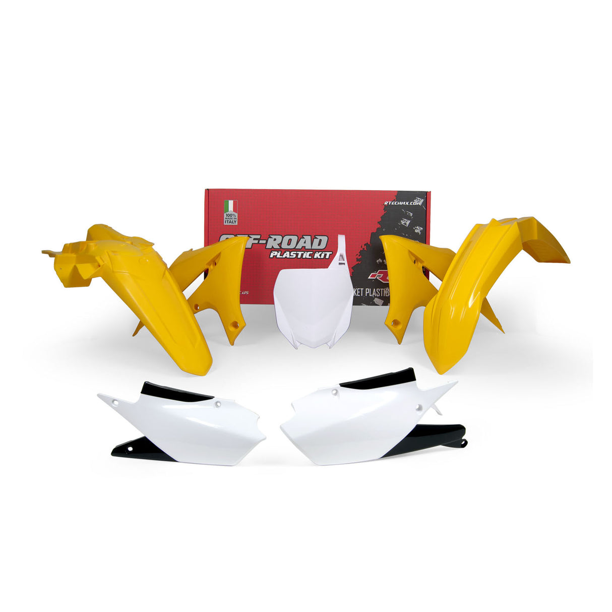 Plastic Kit Yamaha YZF 250-450 2018-2023 - Yellow White