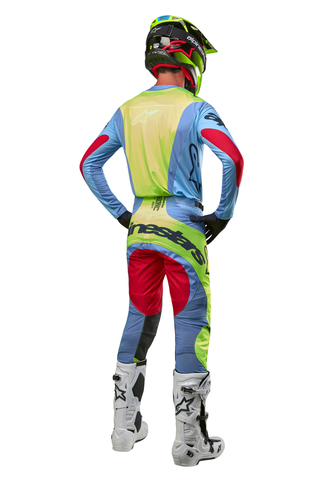 Alpinestars Techstar Ocuri Pants - Light Blue Yellow