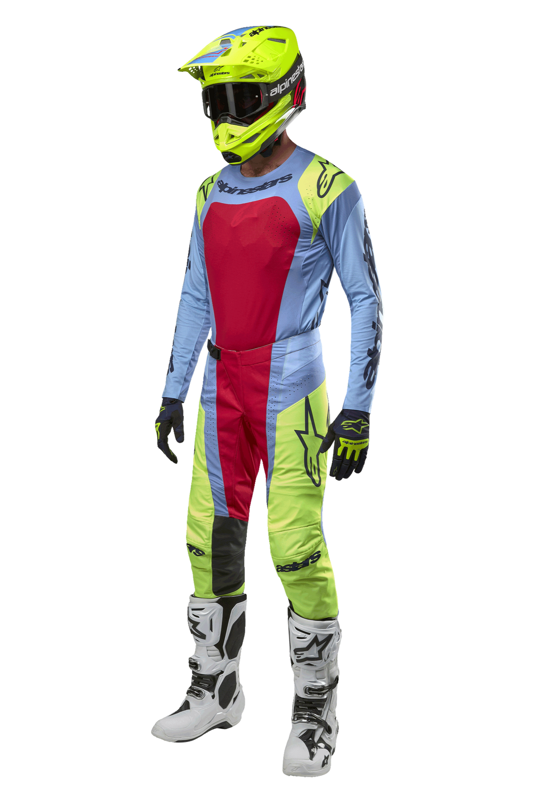 Alpinestars Techstar Ocuri Pants - Light Blue Yellow