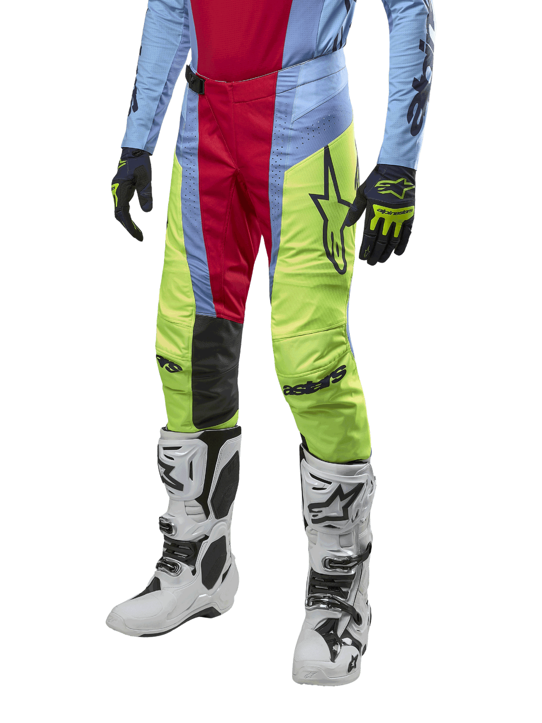 Alpinestars Techstar Ocuri Pants - Light Blue Yellow