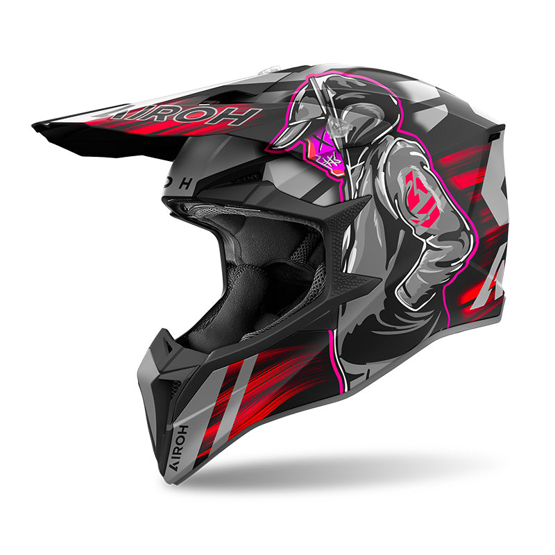 Casco Airoh WRAAAP CYBER - Rosso