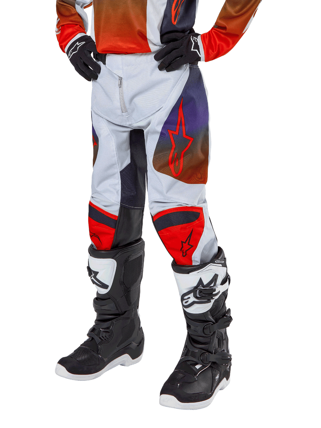 Alpinestars Racer Hoen Pants Boys - Grey Orange