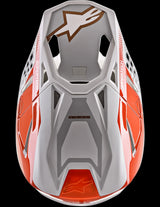 Alpinestars S-M8 Triple Helmet - Orange White