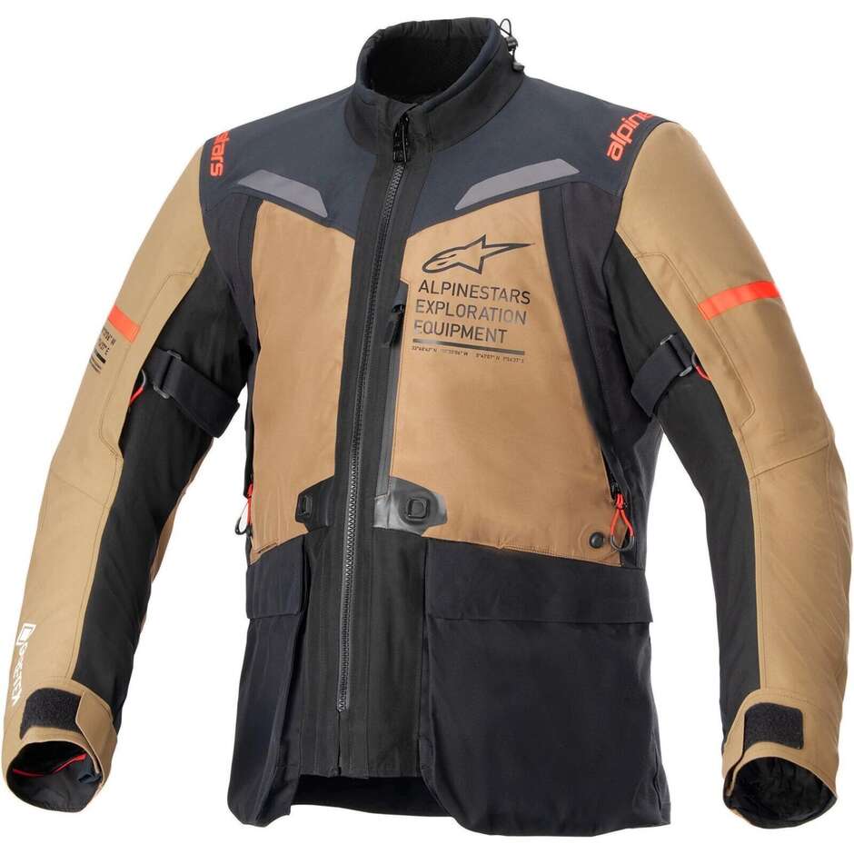 Giacca Moto Alpinestars ST-7 2L In Gore-Tex - Marrone Nero