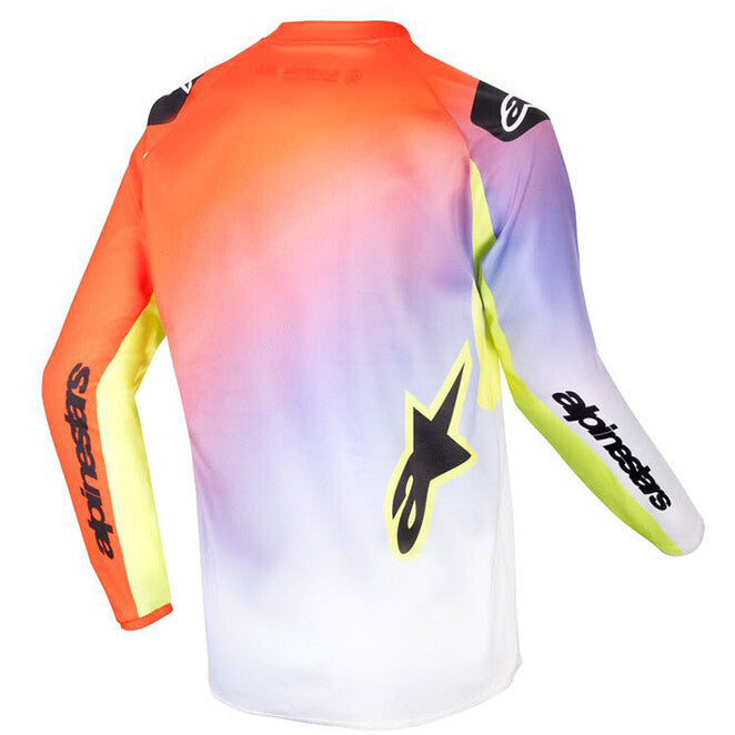 Alpinestars Racer Lucent Jersey for Boys - White, Red, Yellow