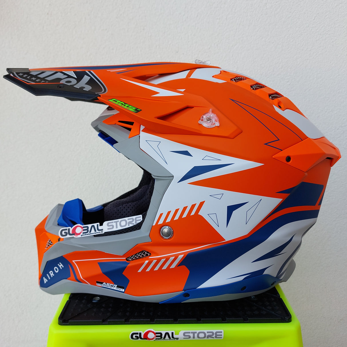 Casco Airoh Aviator 3 SPIN - Orange Fluo Matt