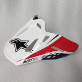 Alpinestars S-M10 CARBON META2 Helmet Visor - White Red Blue