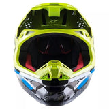 Casco Alpinestars S-M8 Factory - Giallo Fluo Blu