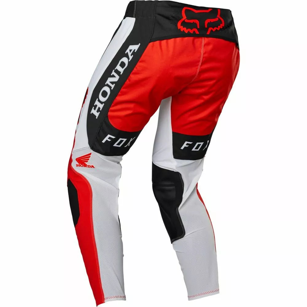 Pantaloni FOX Flexair Honda - Rosso Nero Bianco