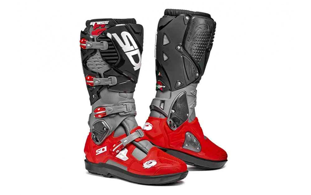 Sidi Crossfire 3 SRS Boots - Grey Red Black