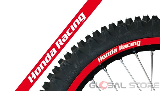 Kit Adesivi Per Cerchi Rossi Honda Racing