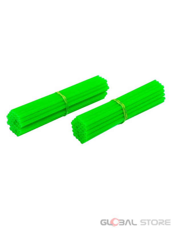 Kit Copri Raggi Anteriore + Posteriore 18" - 21"  Verde Fluo
