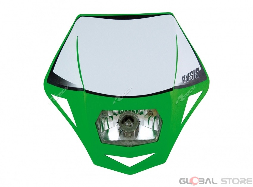 Mascherina Faro Anteriore Rtech Genesis Verde Kawasaki Headlight