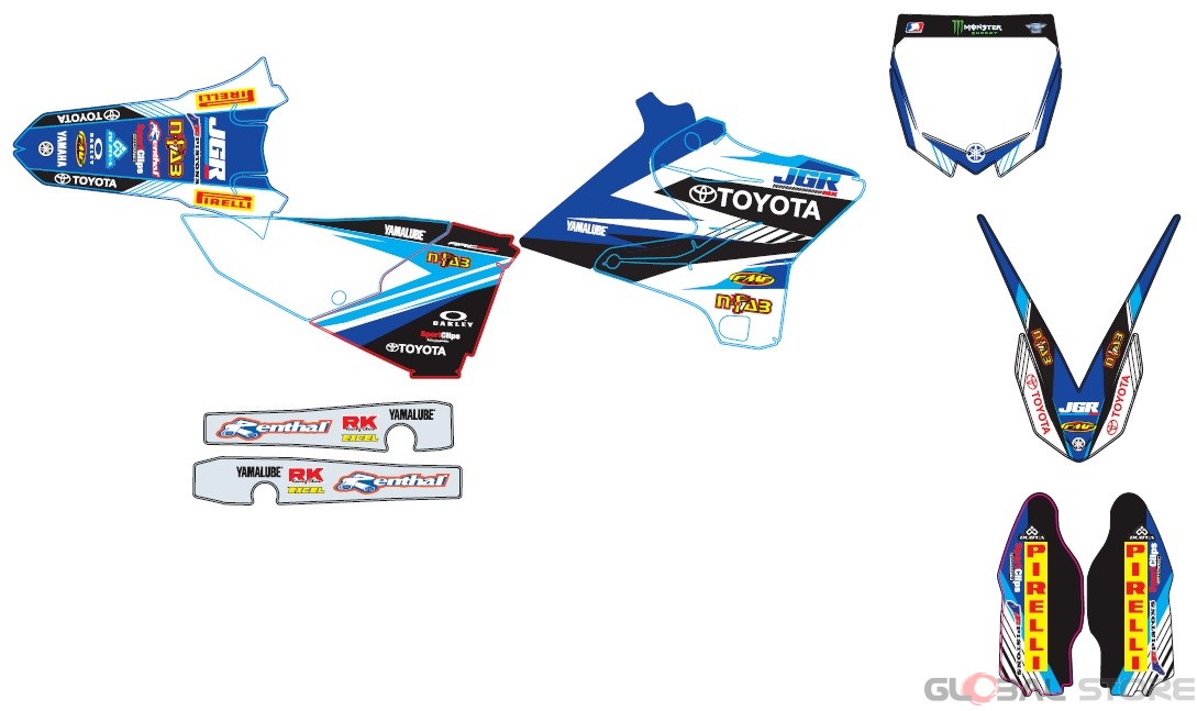 Kit Completo Grafiche JGR Yamaha YZ 125-250 2015=>2017
