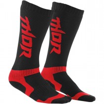 Coppia Calze Thor Mx Socks - Nero Rosso