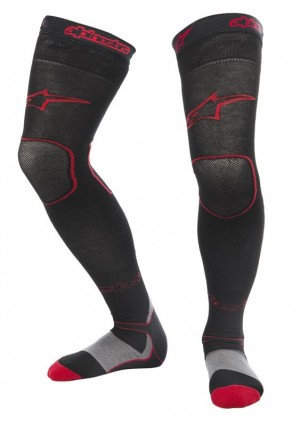 Calze Lunghe Ginocchiera Alpinestars Mx Socks Long Black Red