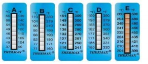 Termometro Adesivo Irreversibile Thermax Range 71-110 C°  10pz