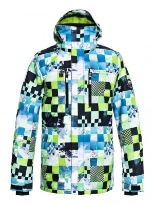 Giacca da Snowboard Quiksilver Mission Lime Green