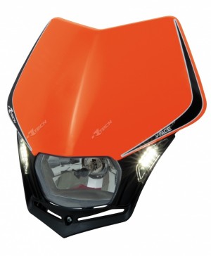 Mascherina Faro Anteriore Rtech V-Face LED Arancione KTM